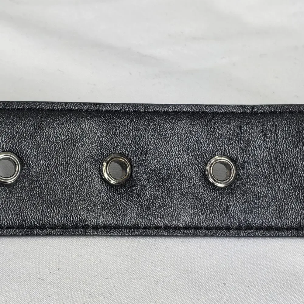 BOTTEGA VENETA INTRECCIATO LEATHER BELT – 100 CM / 40 IN – BLACK – MADE IN ITALY